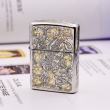 Bật lửa Zippo chính khắc hình kỳ lân phiên bản chrome