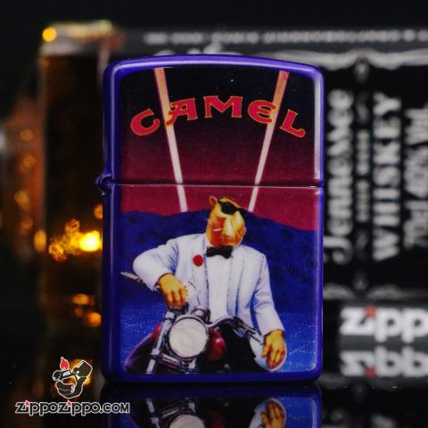 Bật lửa Zippo Cổ Màu Xanh Đen Camel (1994)