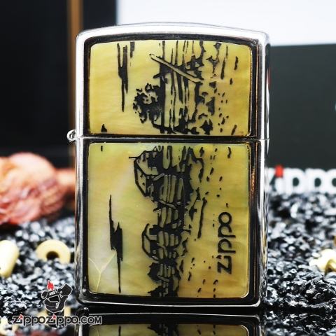 Bật Lửa Zippo Cổ ốp xà cườm VIII ( 1992 )