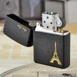 Bật Lửa Zippo Đen Nhám Khắc Tháp Eiffel Paris