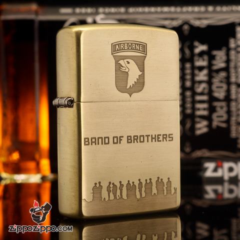 Bật lửa zippo đồng xước Band of Brothers Limited 3000 sang trọng