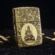 Bật lửa Zippo đồng khắc quan âm có mây bao quanh bản Armor