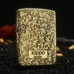 Bật lửa Zippo đồng vỏ dày armor khắc hoa văn Arabesque bản giới hạn - Mã SP: ZPC2365