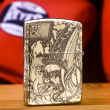 Bật Lửa Zippo Khắc Hắc Bạch Vô Thường Bản Armor