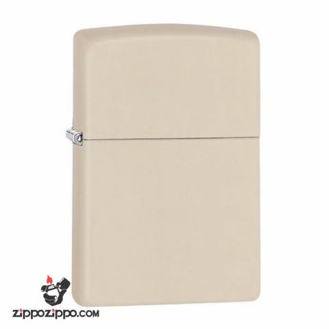 Bật Lửa Zippo Sơn Màu Trắng Kem - SKU 216 – Zippo Cream Matte