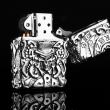 Bật lửa zippo Mỹ  điêu khắc handmade bạc tây tạng phiên bản giới hạn xuất nhật bản