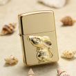 Bật Lửa Zippo Ốp Chuột Vàng May Mắn