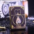 Bật Lửa Zippo Ốp Gỗ Chiếc Đèn Dầu Ma Thuật arabic