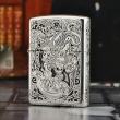 Bật lửa Zippo phiên bản Armor Bạc nguyên khối khắc Tỳ Hưu