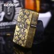 Bật Lửa Zippo Phiên Bản Đồng Cổ Nguyên Khối Khắc Rồng Ôm Ngọc