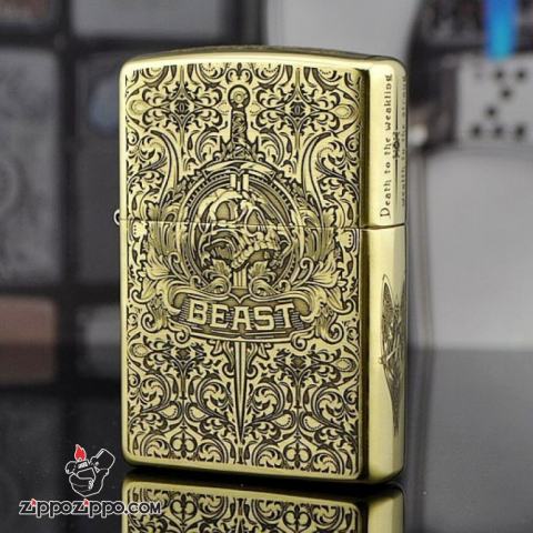 Bật lửa Zippo phiên bản khắc đồng Codex Gigas Armor