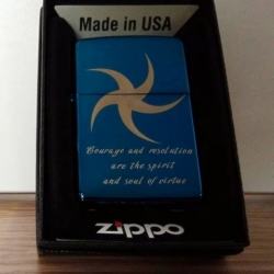 Bật lửa Zippo phiên bản Original in ngôi sao 5 cánh uốn cong - Mã SP: ZPC0624