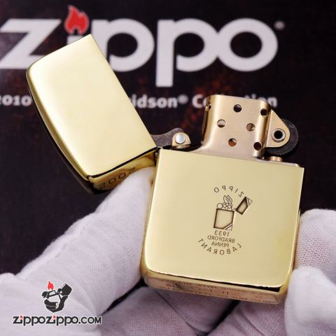 Bật Lửa Zippo Replica 1941 Đồng Nguyên Khối Khắc Logo Ngược