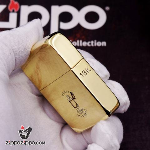 Bật Lửa Zippo Replica 1941 Đồng Nguyên Khối Khắc Logo Ngược