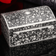 Rương đựng Zippo chạm khắc tinh xảo mạ bạc cổ Ver 1