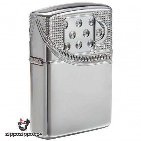 Zippo 29674 – Zippo Armor Multicut Insert Zipper High Polish Chrome