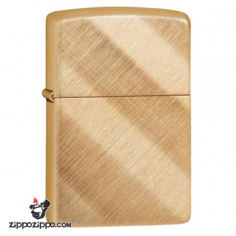 Bật Lửa Zippo Đồng Vân Sọc Chéo - SKU 29675 – Zippo Diagonal Weave Brass