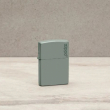 Bật Lửa Zippo Sơn Tĩnh Điện Màu Xanh Xám- Sku 49843ZL – Zippo Sage Green Zippo Logo