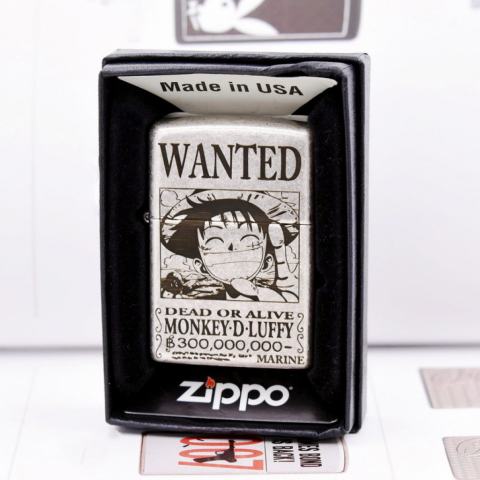 Zippo bac cổ khắc Luffy One Piece