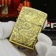 Zippo Chính Hãng Đồng Bóng Khắc Rồng May Mắn Tài Lôc