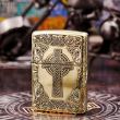 Zippo Chính Hãng Đồng Khắc Hình Chữ Thập Đế Chế La Mã