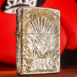 Zippo Chính Hãng Đồng Mạ Chrome Khắc Game Of Thrones Hoạt tiết Ngàn Kiếm