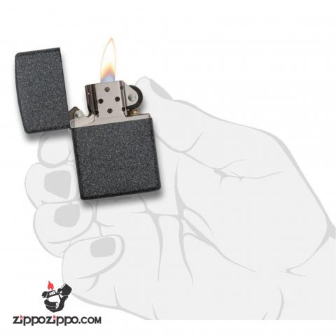 Bật Lửa Zippo Sơn Màu Xám - SKU 211 – Zippo Iron Stone