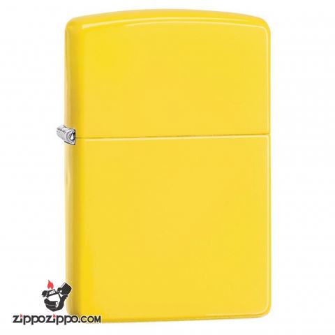 Bật Lửa Zippo Sơn Màu Vàng Chanh - SKU 24839 – Zippo Lemon Matte