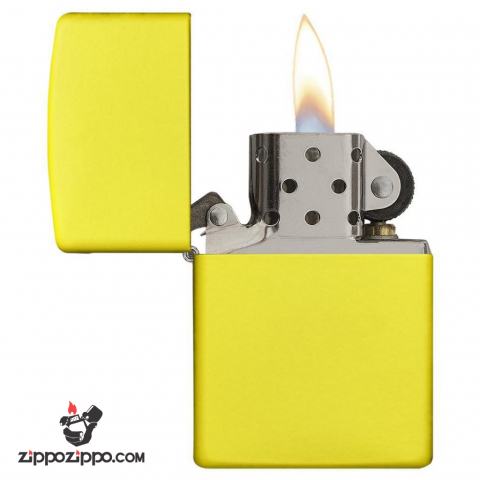 Bật Lửa Zippo Sơn Màu Vàng Chanh - SKU 24839 – Zippo Lemon Matte