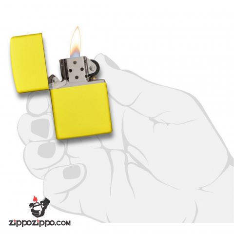 Bật Lửa Zippo Sơn Màu Vàng Chanh - SKU 24839 – Zippo Lemon Matte