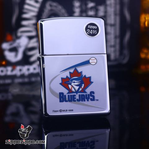 Zippo Cổ bạc bóng biểu tượng Bluejays 1998