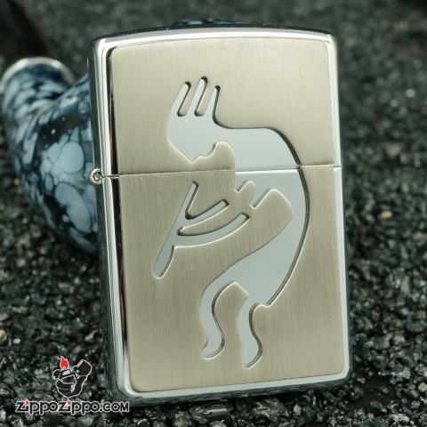 Zippo cổ bộ ký tự thổ dân - hình người 1998