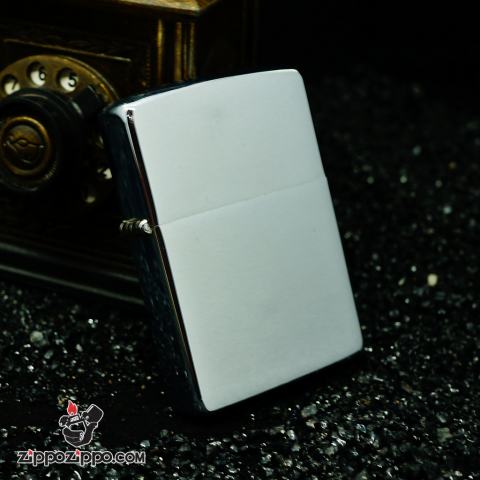 Zippo cổ chrome bạc xước1977