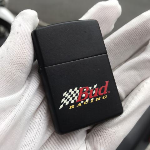 Zippo Cổ Đen sơn hãng bia Bud Racing sản xuất 1997