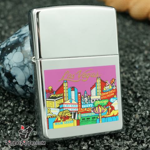 zippo cổ Lasvegas 1998 - thành phố lasvegas