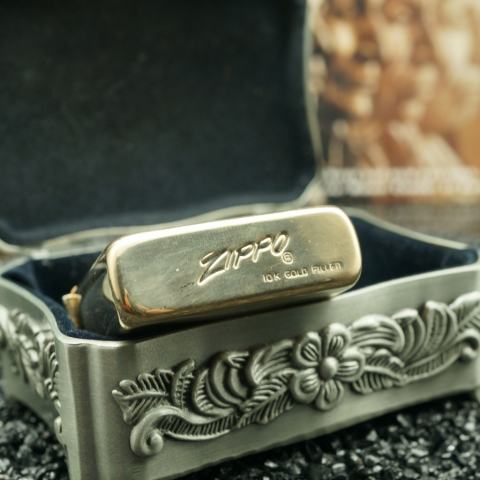 Zippo Bọc Vàng Nguyên Khối 10K Gold-Filled Sản Xuất Năm 1960