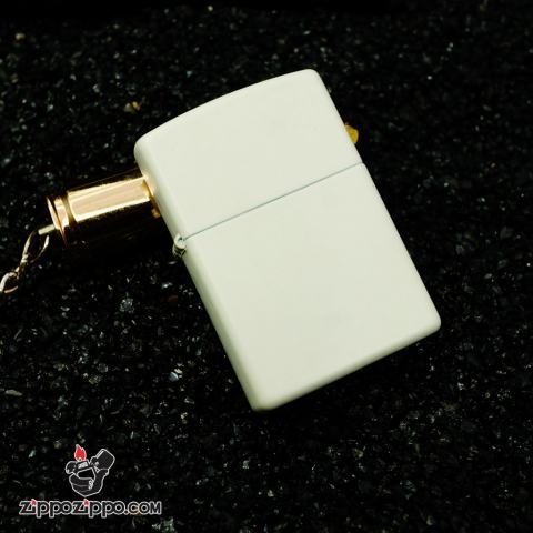 Zippo Cổ Sơn Trắng Tinh Khiết Sản Xuất Năm 2000