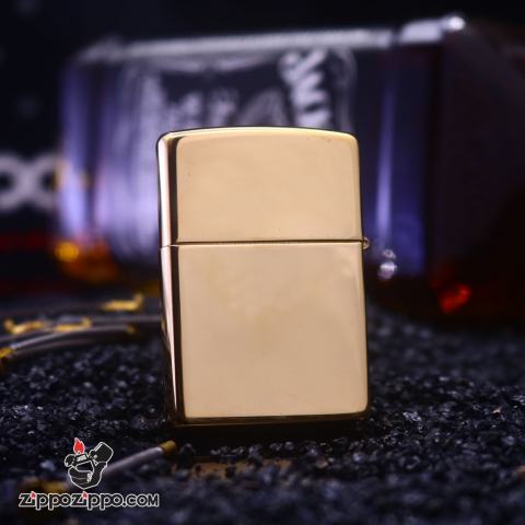 zippo đồng khắc bao  jet 254B