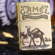 ZIPPO ĐÔNG NGUYÊN KHỐI KHẮC CAMEL 1 MẶT