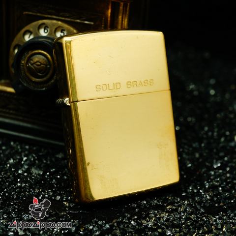 Zippo La mã đồng bóng solid brass1932-1991