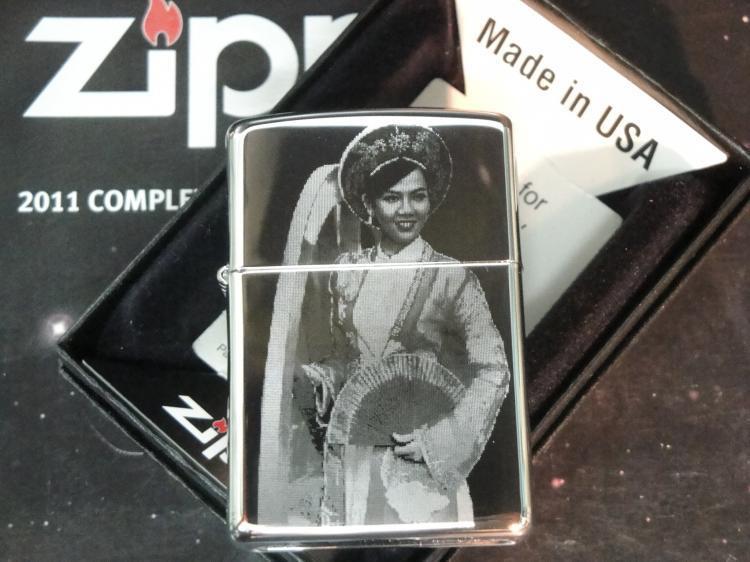 Khắc trên bật lửa zippo thiên thần bé nhỏ